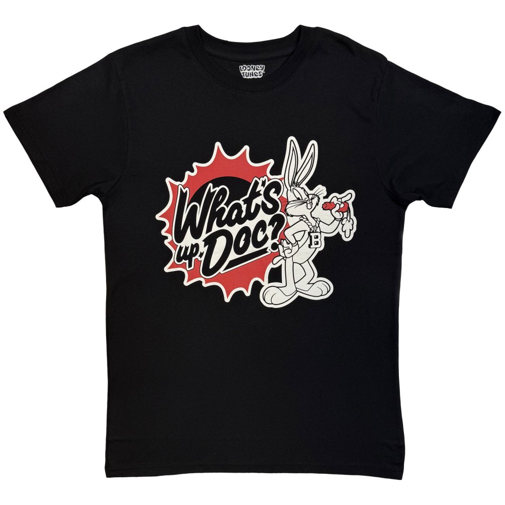 Looney Tunes - What's Up, Doc? 2.0 Heren Tshirt - Zwart